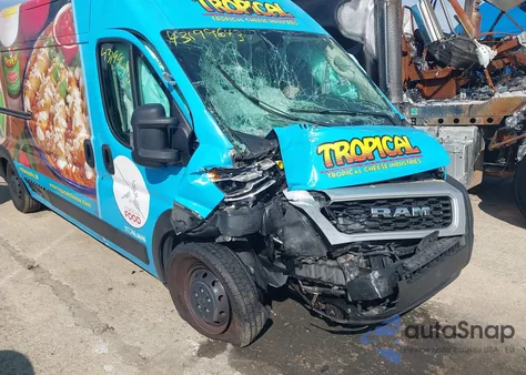 2020 Ram Promaster 3500 Cargo Van High Roof 159 Wb Ext from USA, damaged, VIN 3C6URVJG9LE134296